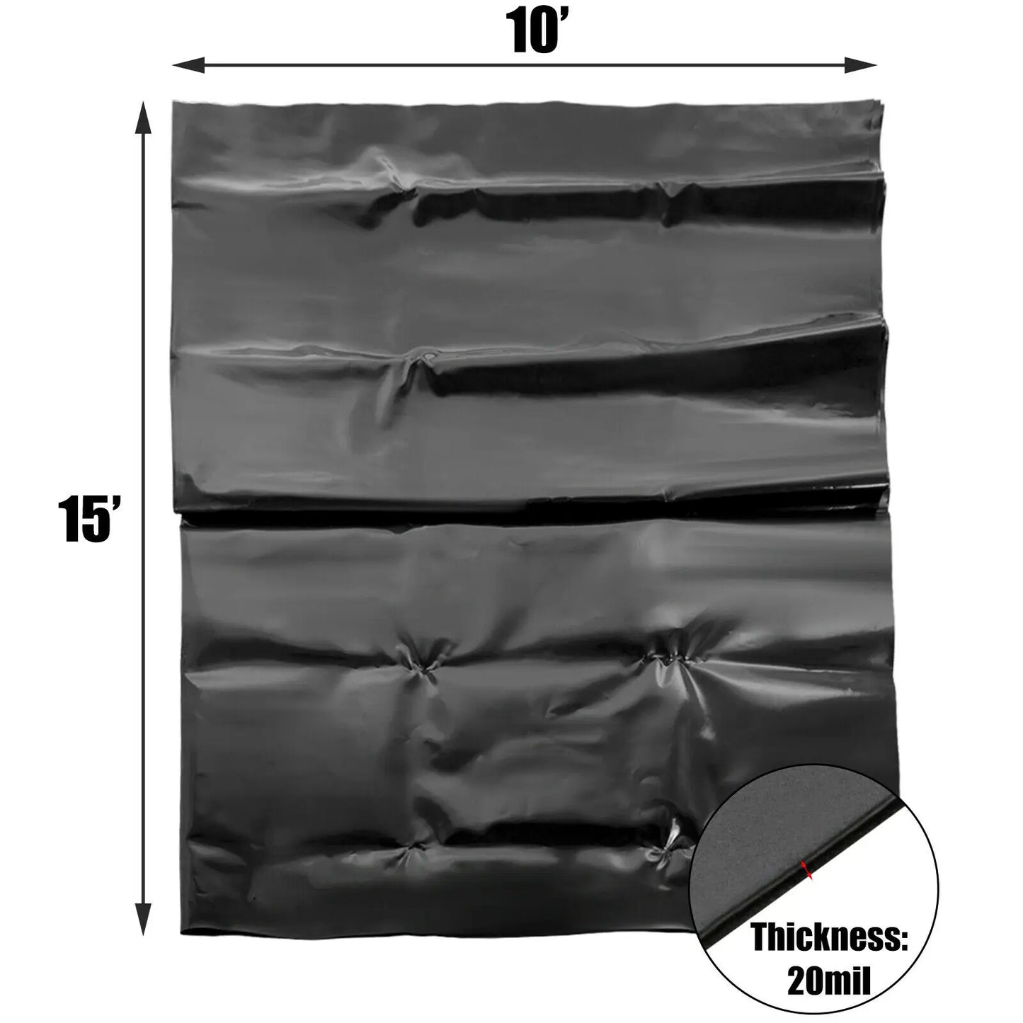 LLDPE Pond Liner 20 Mil For Ponds Waterfalls And Gardens