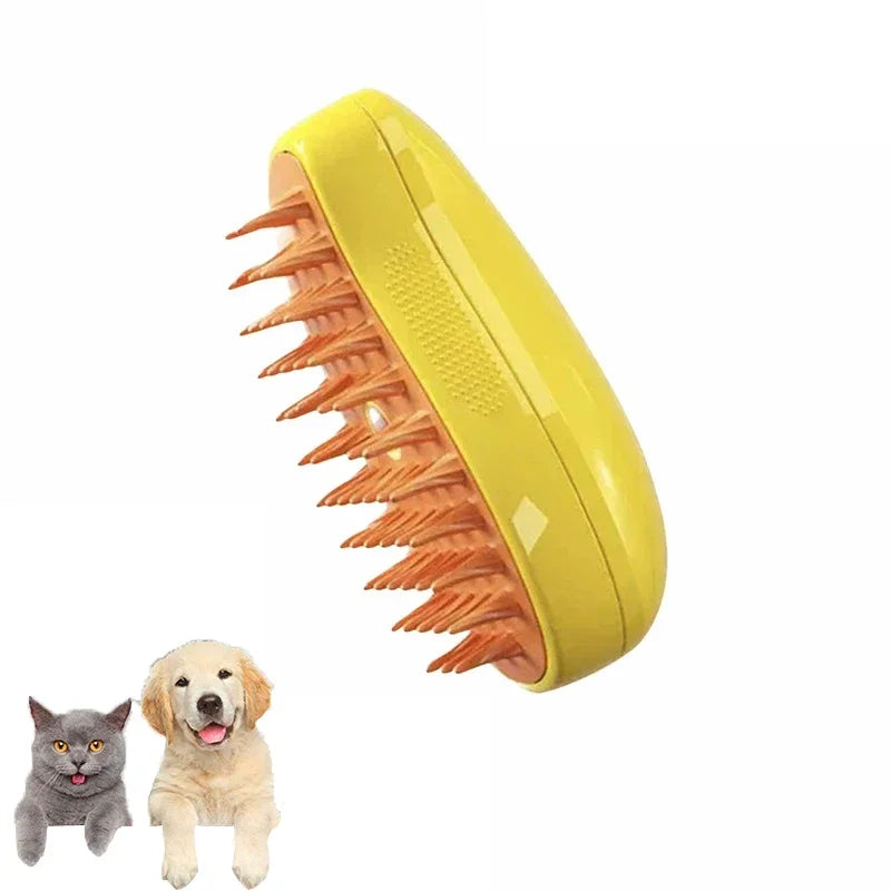 Cat Dog Steam Brush 3 In 1 Electric Massage Grooming