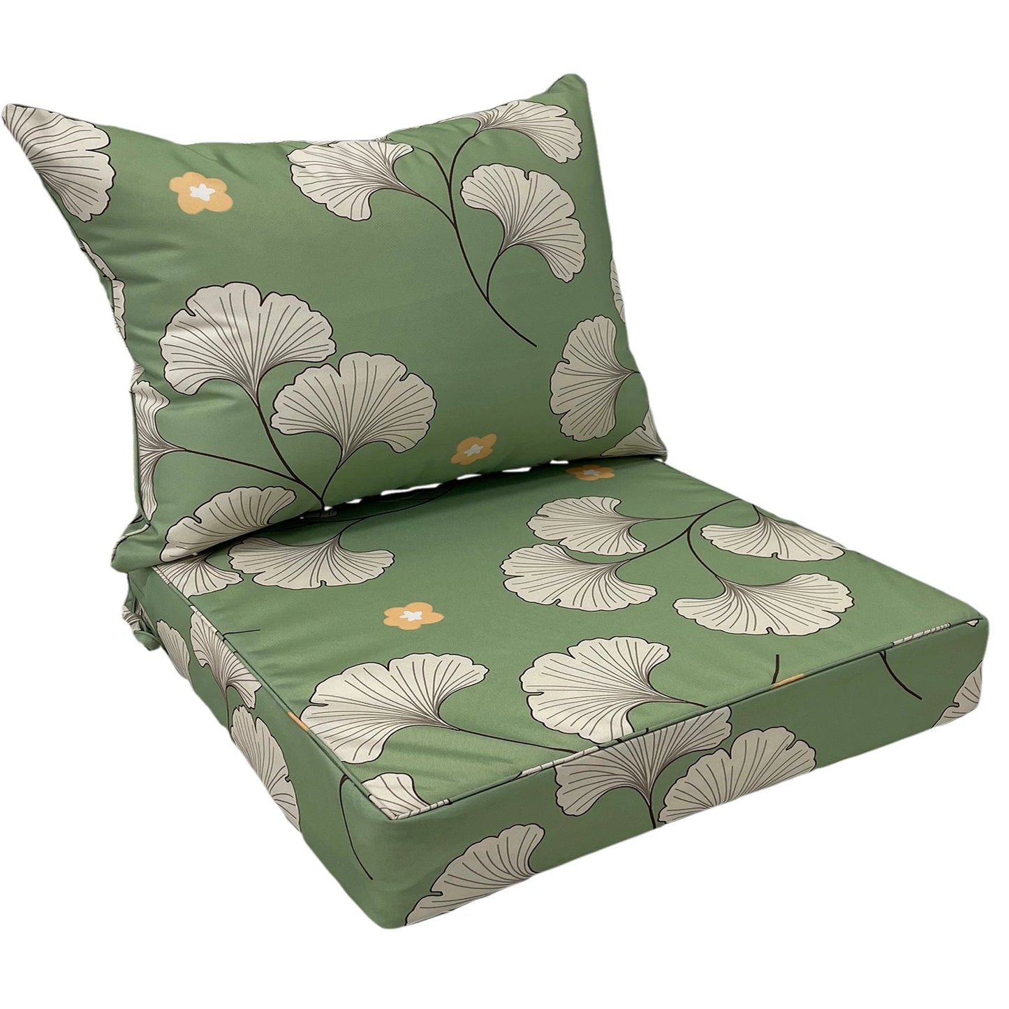 Outdoor Chair Cushions, 60*60*10CM Outdoor Cushion for Patio Furniture, Patio Chair Cushion, Waterproof & Fade Resistant Deep Patio Furniture Cushions Set with Handle and Ties