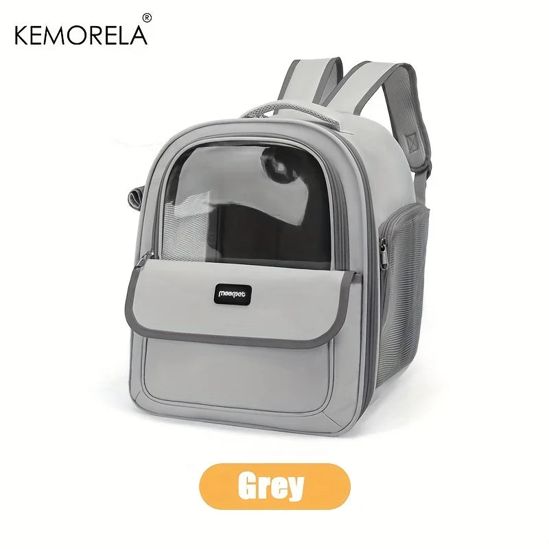 KEMORELA Foldable Breathable Mesh Pet Carrier Backpack Dog and Cat