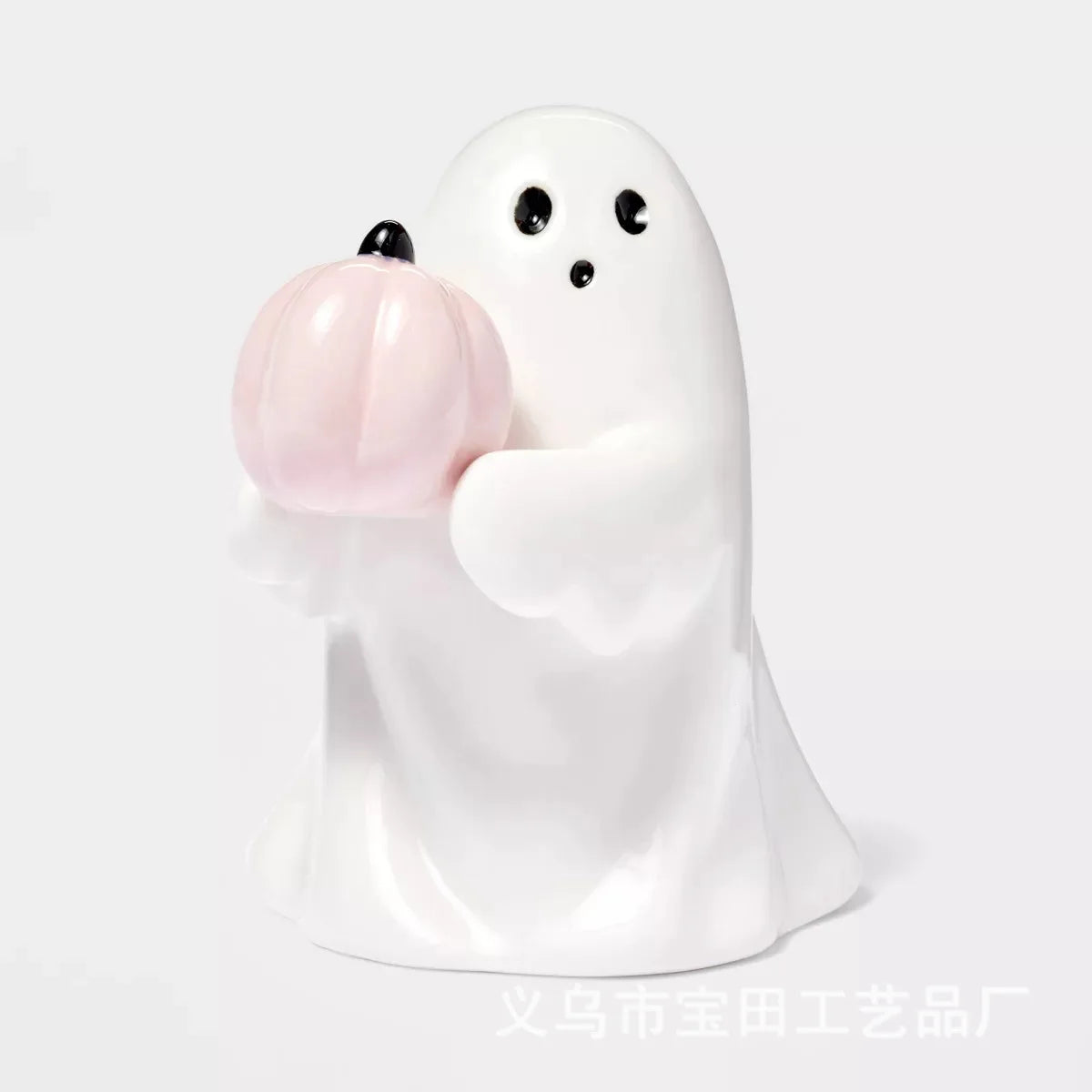Halloween White Ghost Resin Ornament for Desk and Home Decor