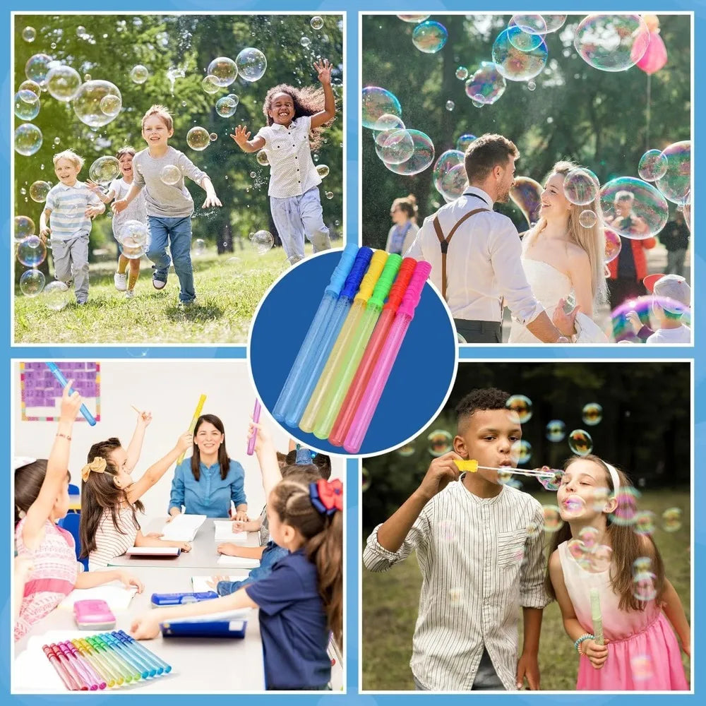 Joyfy Bubble Wands Bulk With Refill Solution For Outdoor Fun