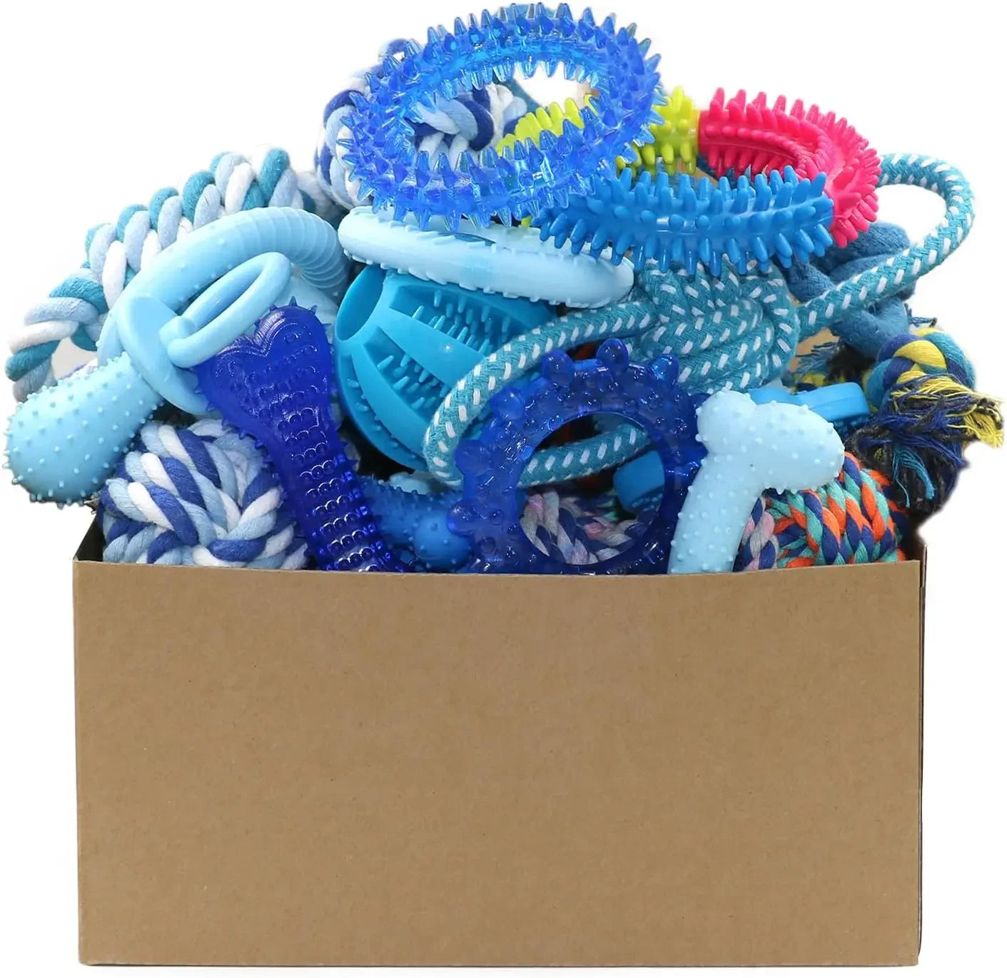 Christmas Dog Toys 15Pack Chew Toys for Teething Puppies