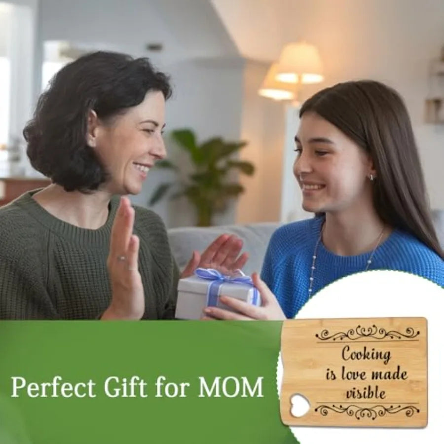 Christmas Bamboo Cutting Board Gift For Women Moms And Grandmas