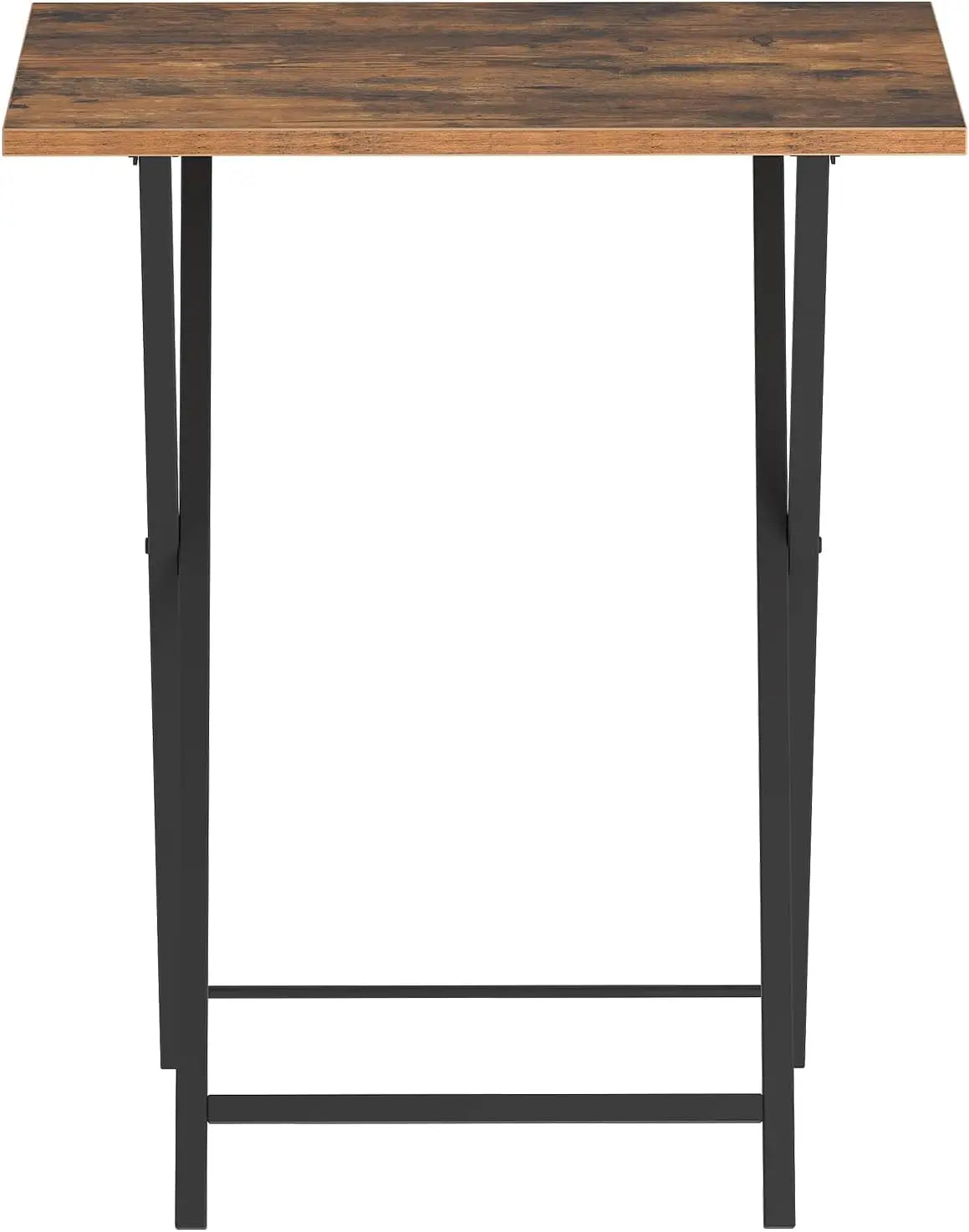 XIUWO Folding TV Tray Tables Set for Small Spaces Industrial