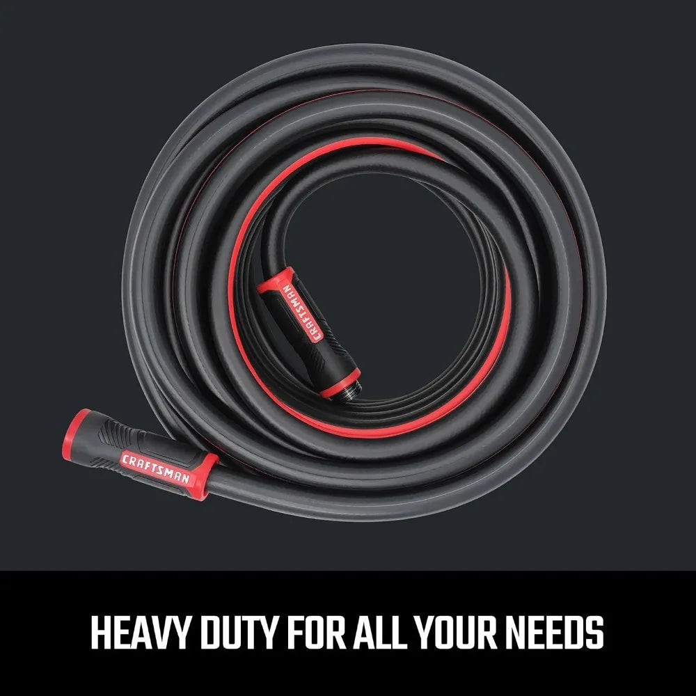 Heavy Duty Professional Grade Garden Hose, 100 Feet x 5/8 Inch - Flexible & Lightweight for Easy Watering