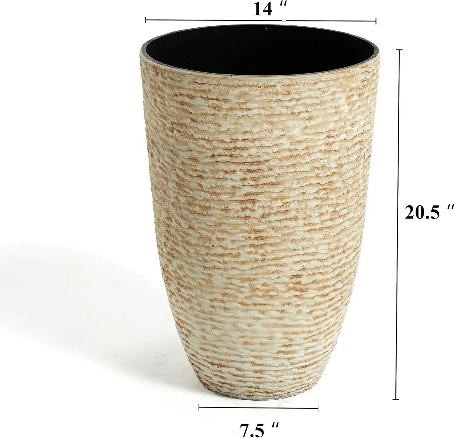 Worth Round Planters Set of 2 Indoor Decorative Container Garden Pots