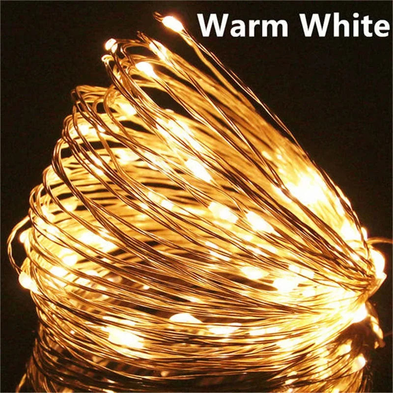 Acosh Neon USB LED Fairy Lights Copper Wire 200LED