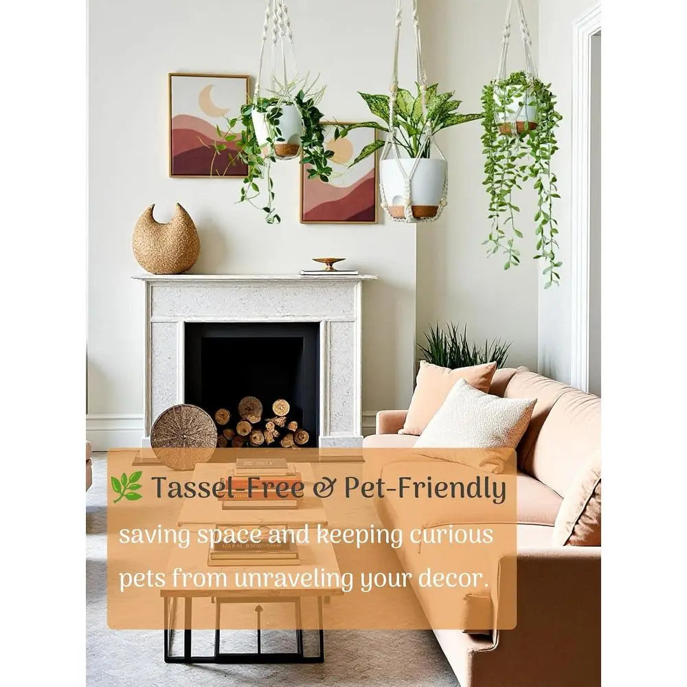 3 Sets Hanging Planters Indoor Plants Self-Watering Hanging Pots Plant Hangers Outdoor Hanging Lower Pots Drainage 3 Different S