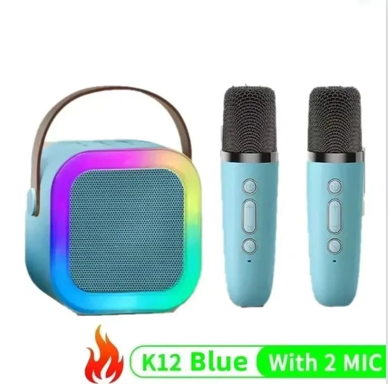 Wireless Bluetooth Karaoke Speaker With Microphone Portable Handheld KTV