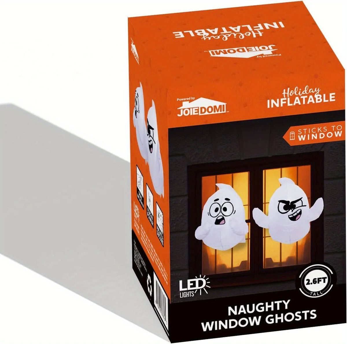Halloween Inflatable Window Ghosts With LED Lights Outdoor Decorations