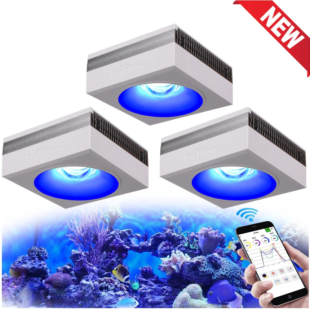 PopBloom RL90 WiFi Full Spectrum Reef LED Aquarium Light