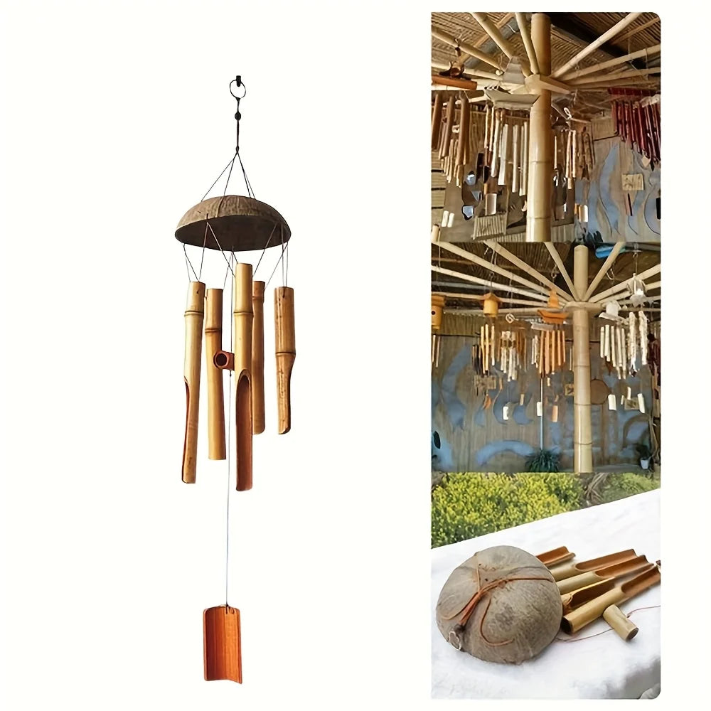 Garden Bamboo Wind Chimes for Living Room Outdoor Festive Decor
