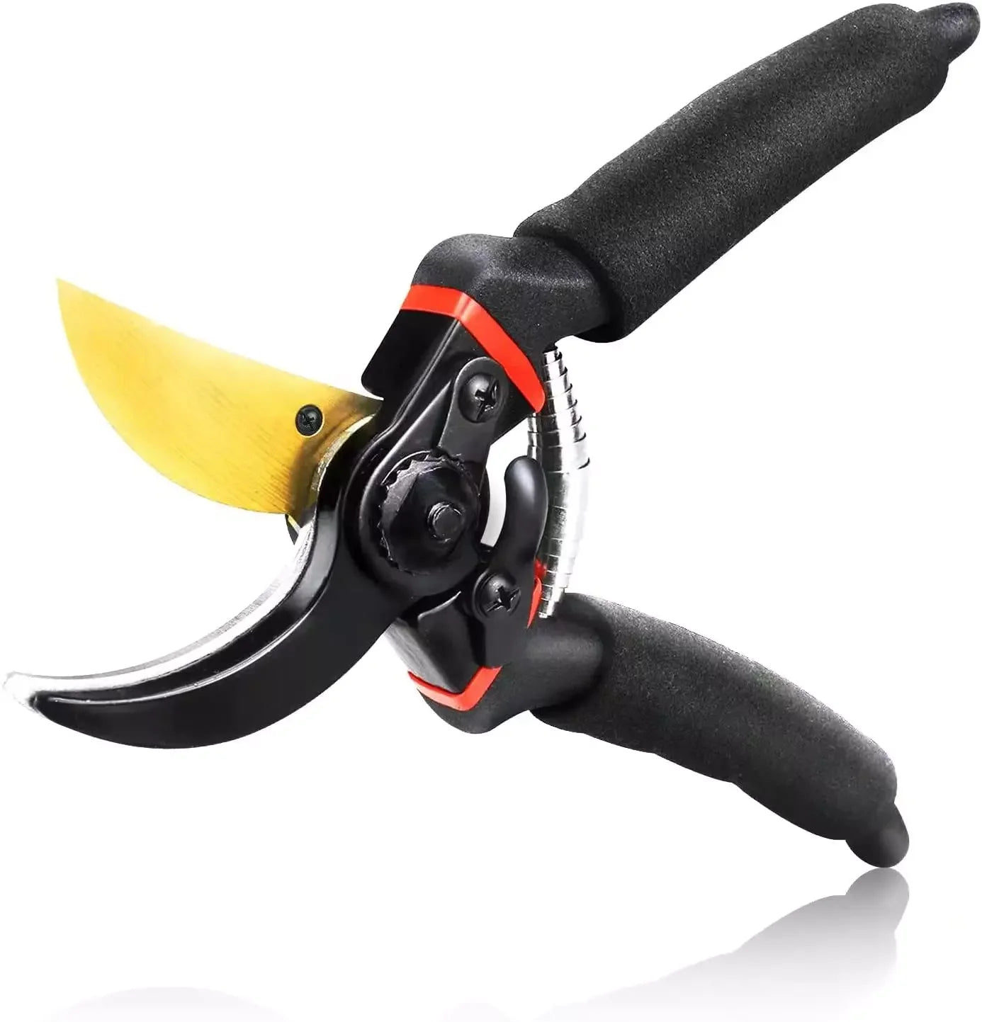 Ultra Sharp Steel Pruning Shears - Cuts 3X Easier, Weak Hand Arthritis Clippers, Rust-Resistant Titanium Coated Pruner, Effortle