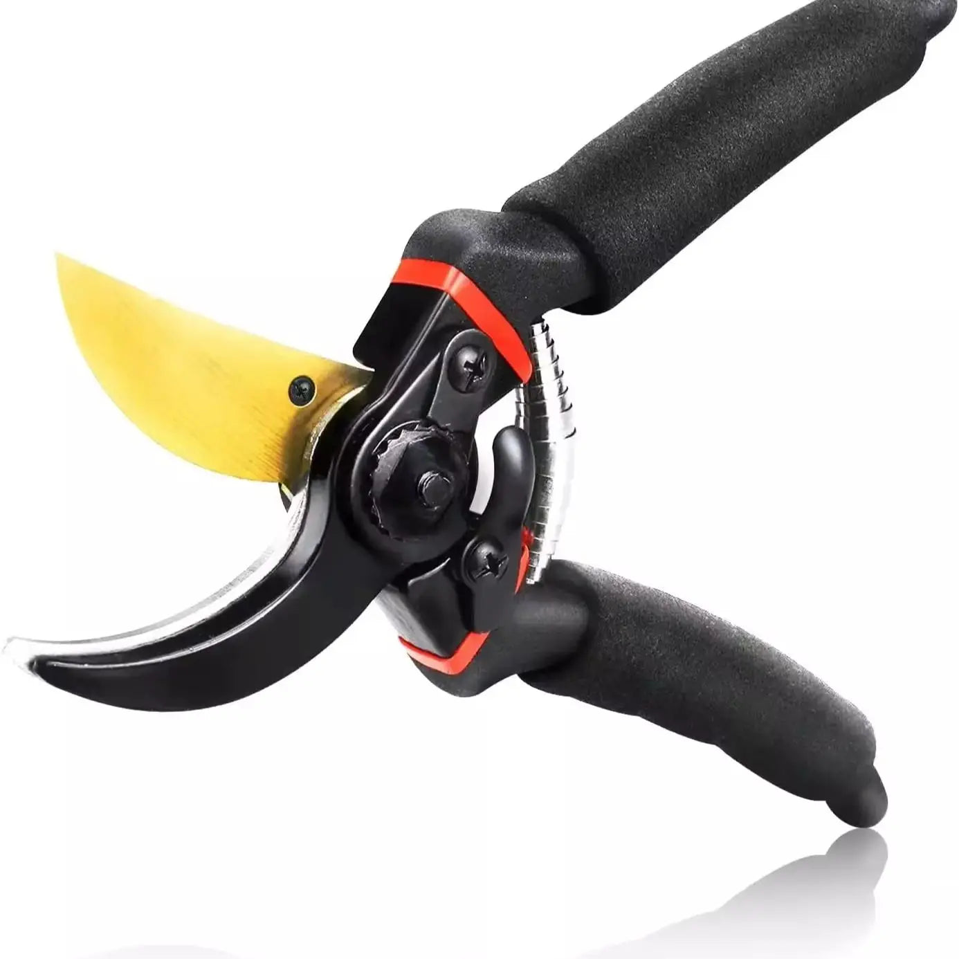 Ultra Sharp Steel Pruning Shears - Cuts 3X Easier, Weak Hand Arthritis Clippers, Rust-Resistant Titanium Coated Pruner, Effortle