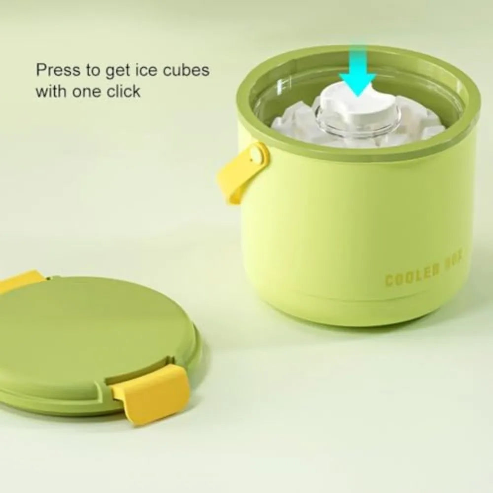 Reusable Silicone Ice Cube Tray With Lid And Storage Bin