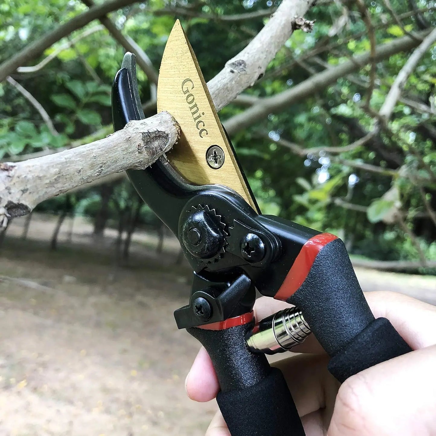 Ultra Sharp Steel Pruning Shears - Cuts 3X Easier, Weak Hand Arthritis Clippers, Rust-Resistant Titanium Coated Pruner, Effortle
