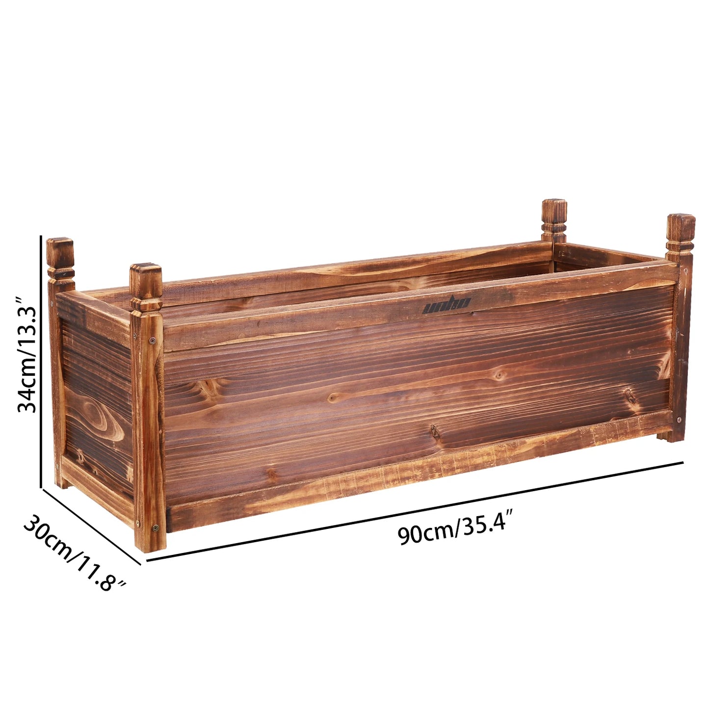 Raised Garden Bed Planter Window Mounted Wood Box For Vegetables