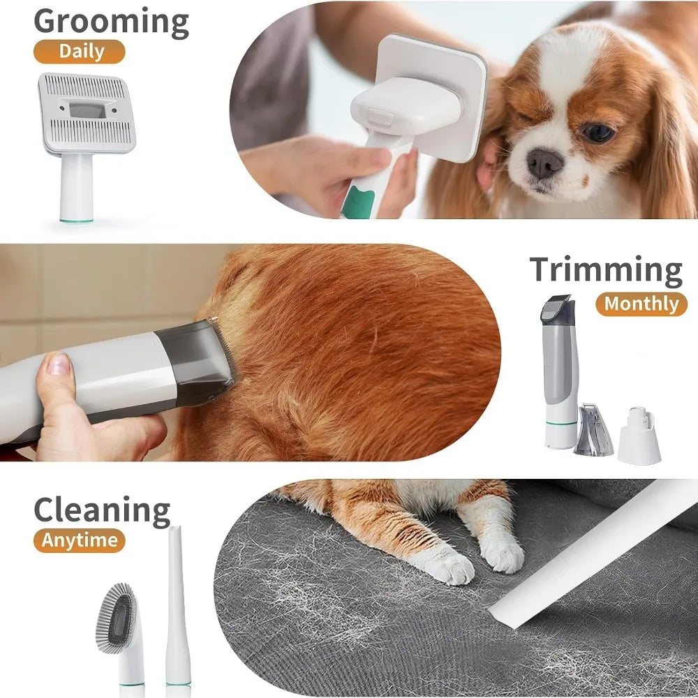 XMSJ Dog Grooming Kit With Vacuum And Pet Clipper Pro