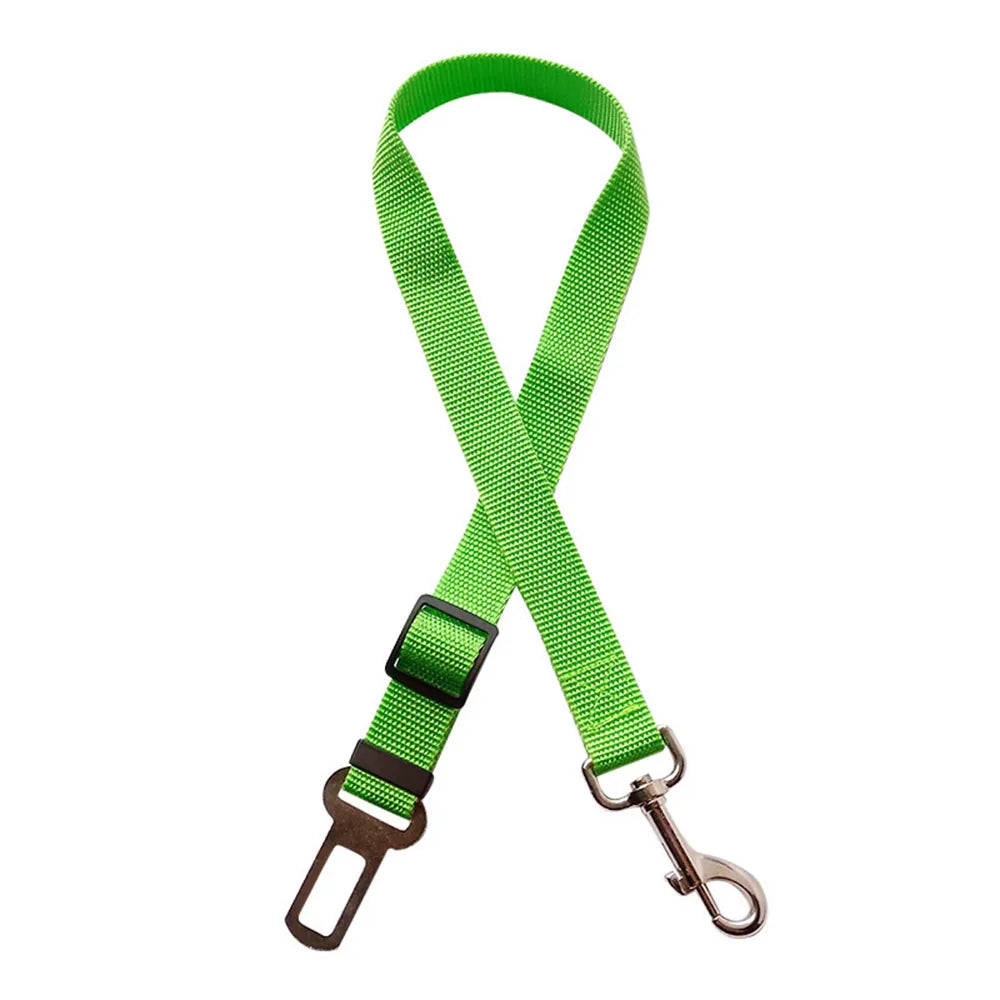 Adjustable Dog Car Seat Belt Harness Nylon Reflective Travel Safe