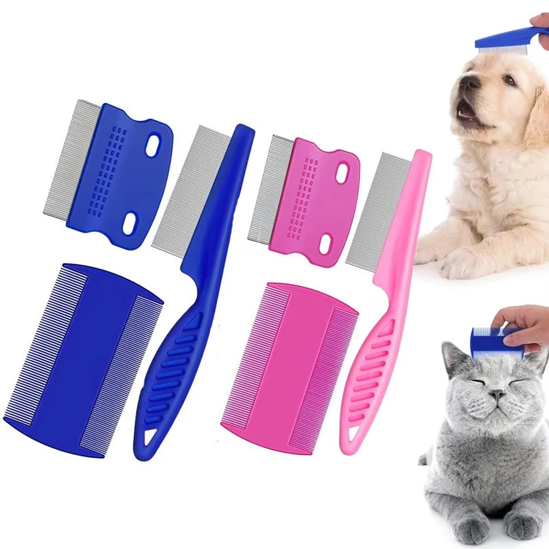 YTYIN Flea Comb Cat Grooming Set For Pets 3 Pieces