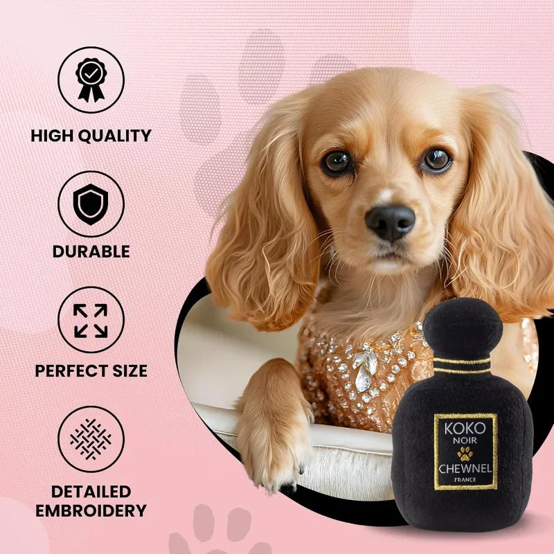 Runway Pup Collection Parody Plush Dog Toys Squeaky