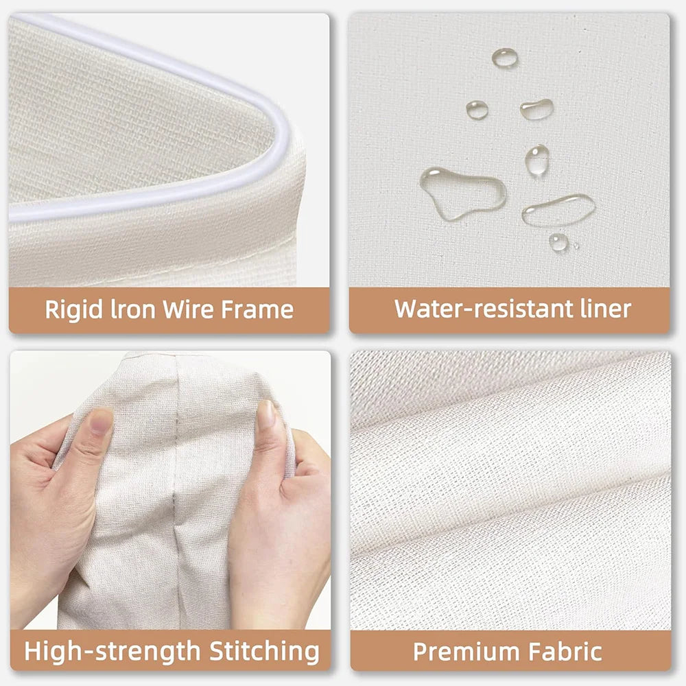 Collapsible Laundry Basket With Handle For Dirty Clothes Storage