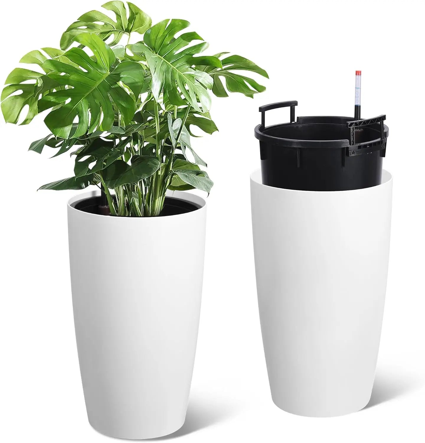 Twister Self Watering Planters Two Pack for Large Plants