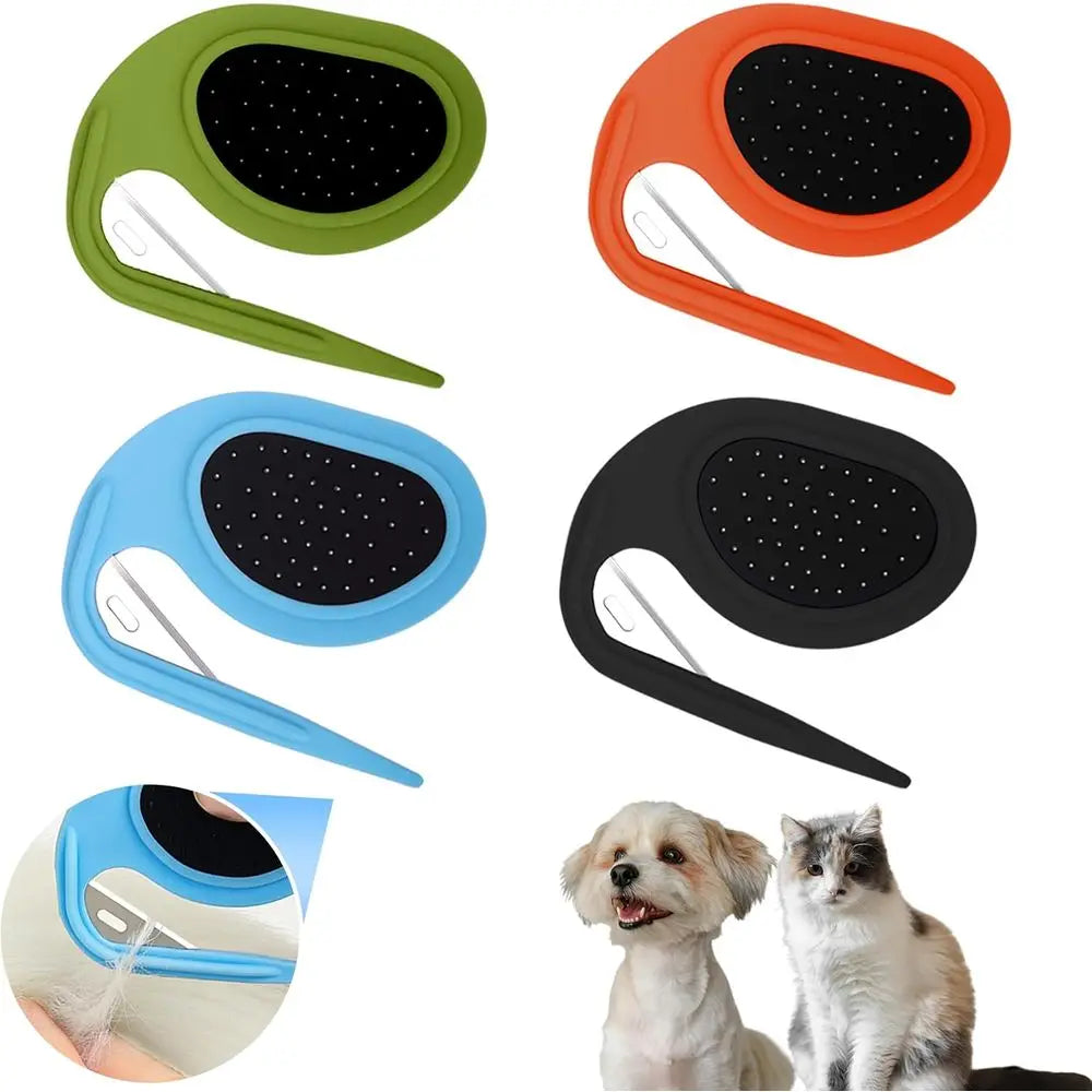 Dematting Comb Set With Non Slip Handle For Pets Professional