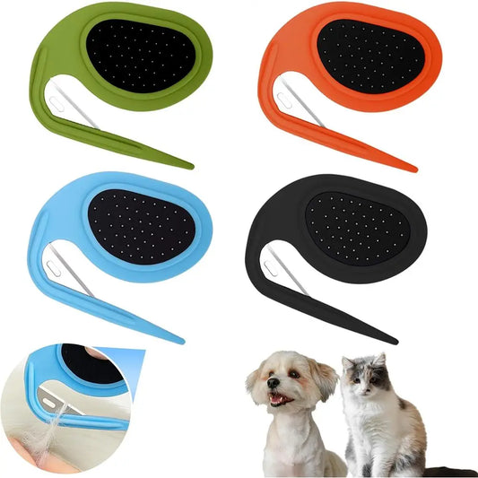 Dematting Comb Set With Non Slip Handle For Pets Professional