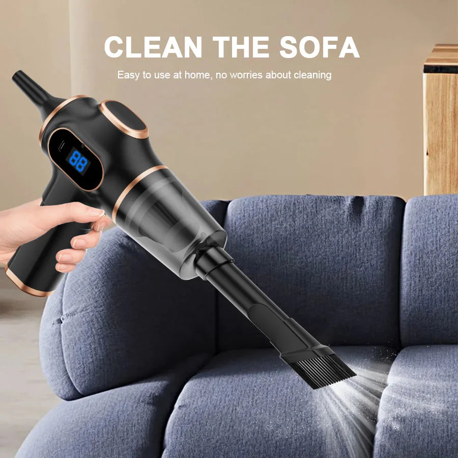 ABS Wireless Car Vacuum Cleaner HEPA Filter High Power Mini