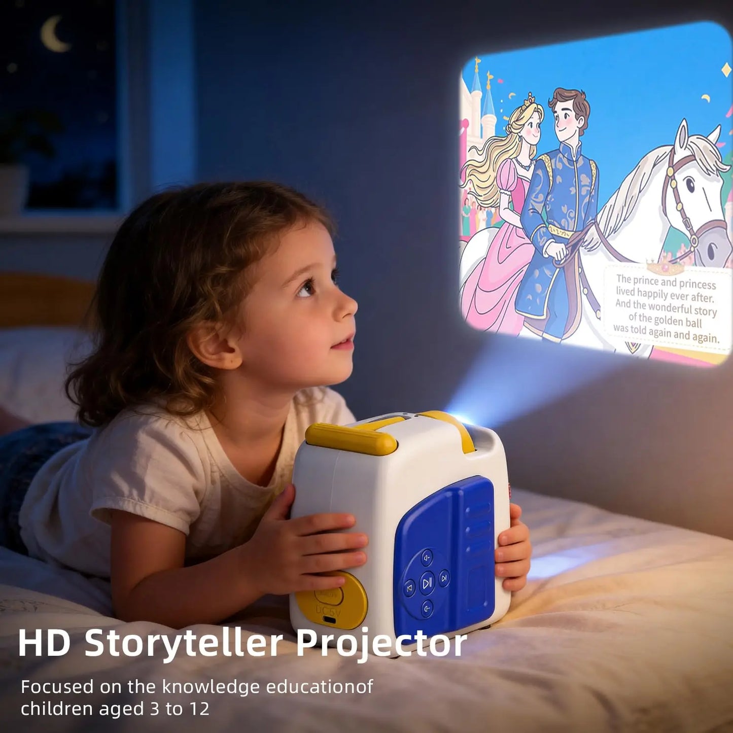 Galaxy Projector Planetarium Star Projectorm Bedtime Story Projector Kids 48 Story Cards Night Light Voice Narration Kids Adults Bedroom Decor Birthday Gifts