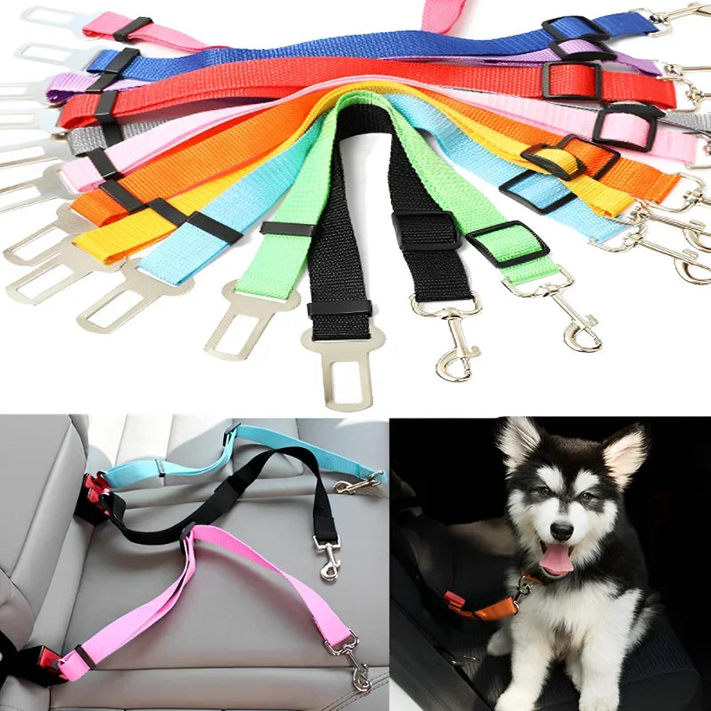 Pet Car Seat Belt Buckle Adjustable Harness Leash Accessories