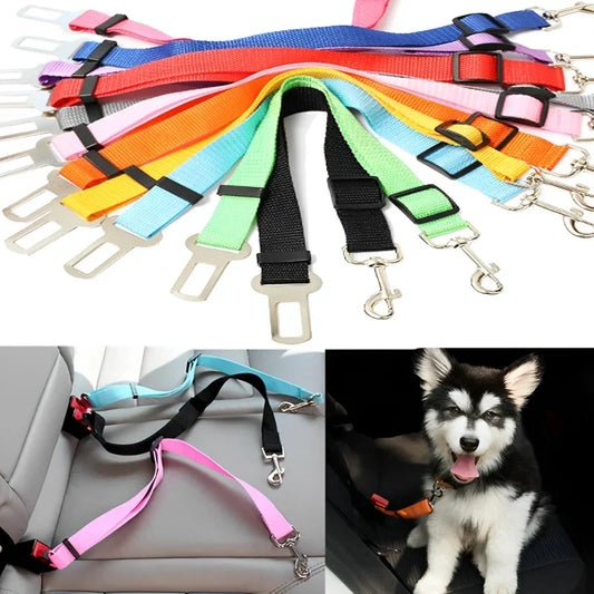 Pet Car Seat Belt Buckle Adjustable Harness Leash Accessories