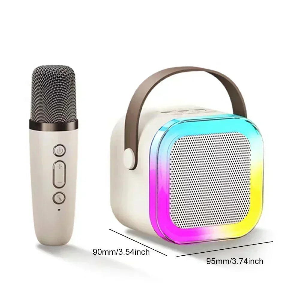 Wireless Bluetooth Karaoke Speaker With Microphone Portable Handheld KTV