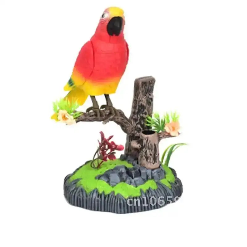 Electric Battery Toys Birds Operated Simulated Induction Sound Parrots Children Moving Toy Talking Control Pets Voice-Activated