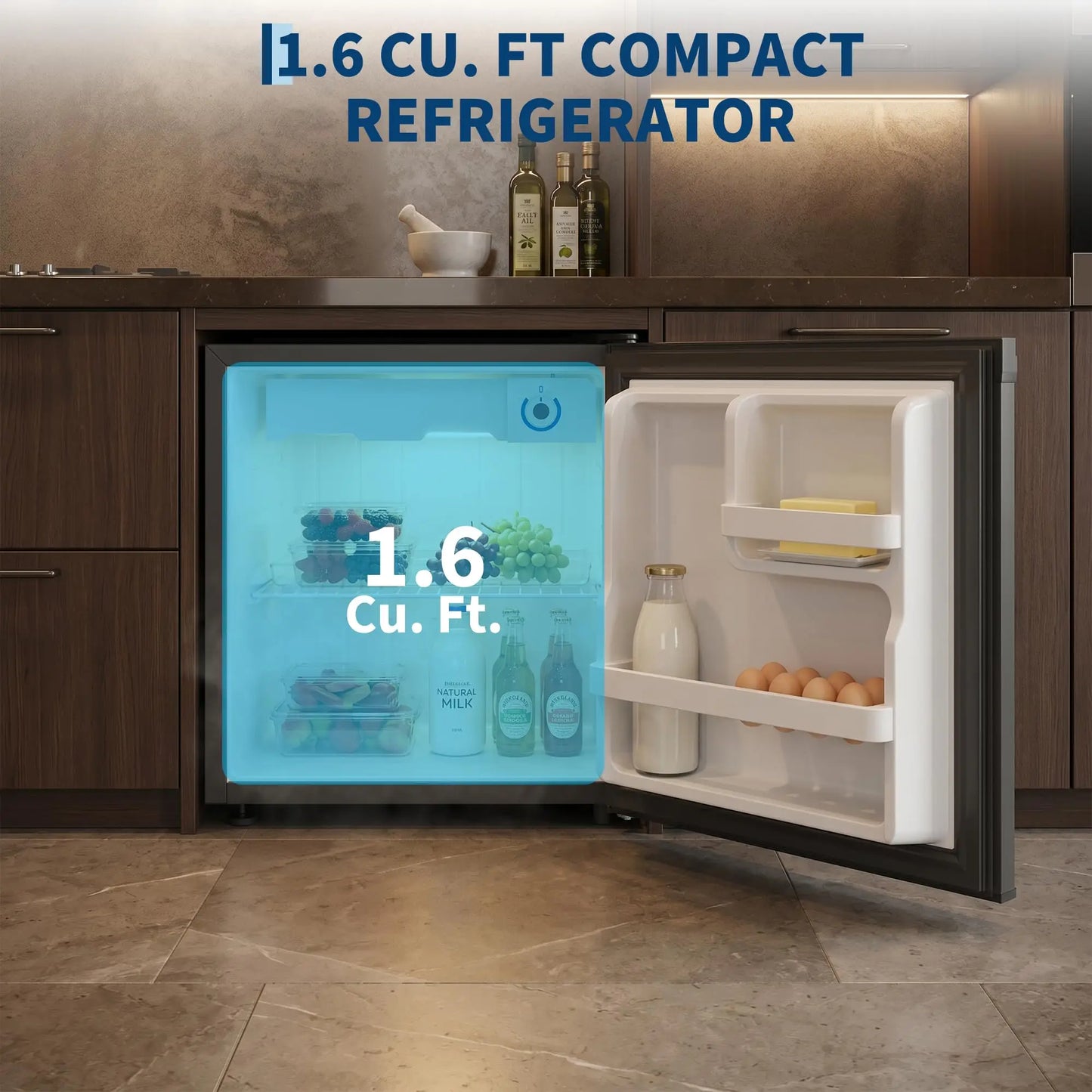 Adoolla Compact Mini Fridge Featuring Quiet And Energy Efficient Design