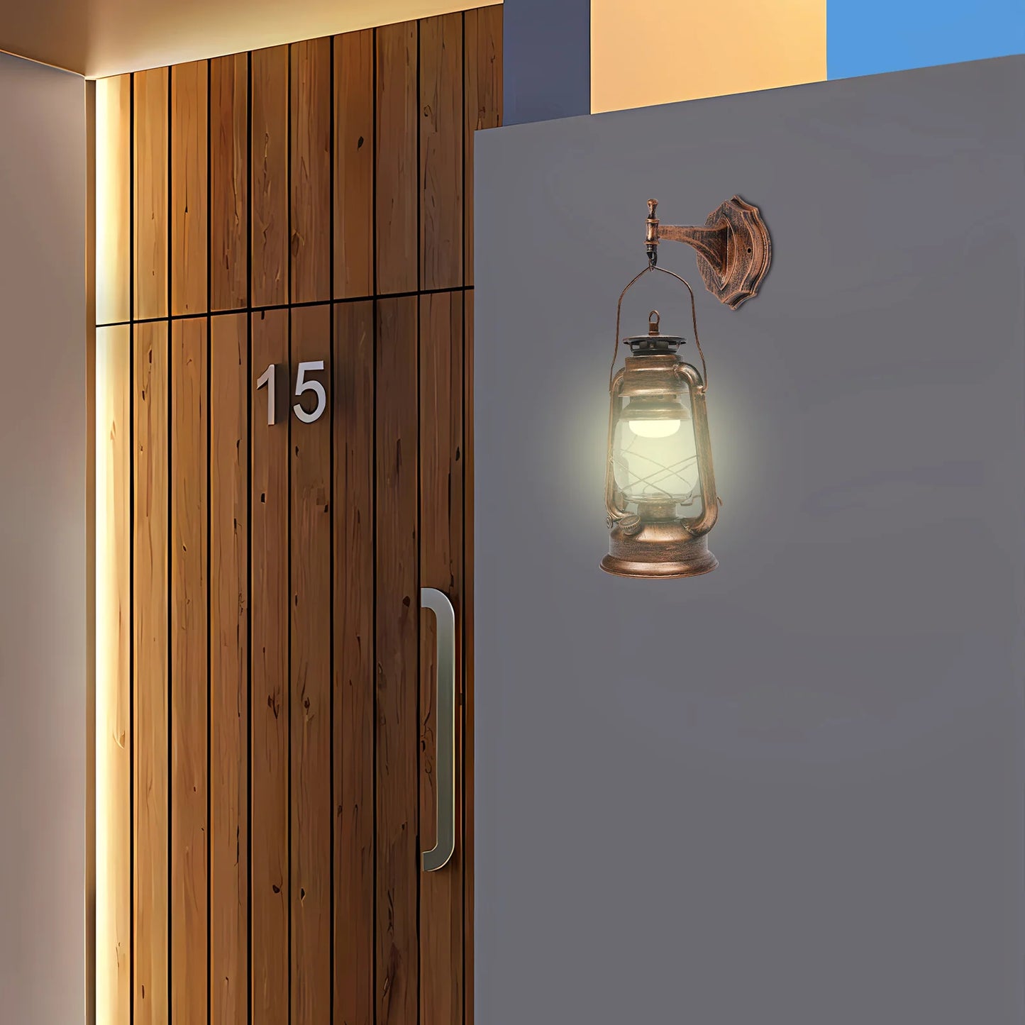 Bymaocar Wall Light Outdoor Hanging Lantern Antique