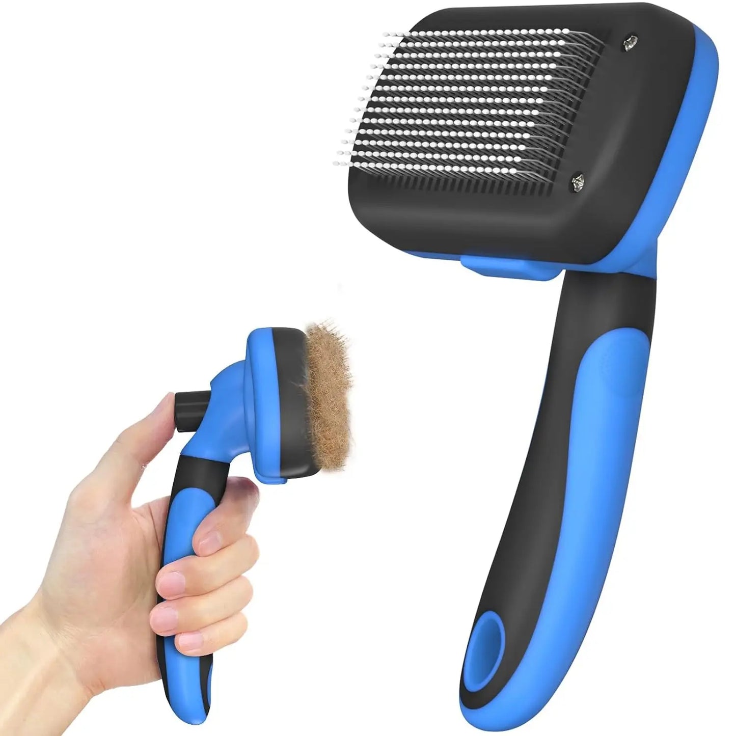 Self Cleaning Deshedding Brush For Dogs And Cats Hair Removal