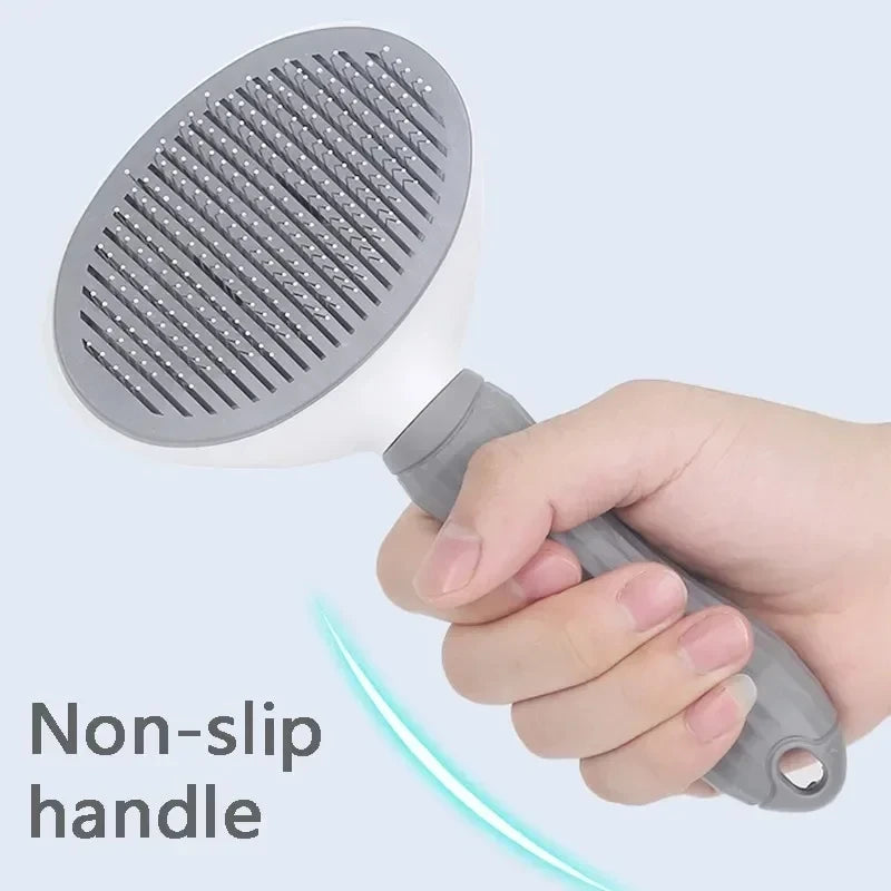 Self Cleaning Pet Hair Remover Brush For Dogs And Cats