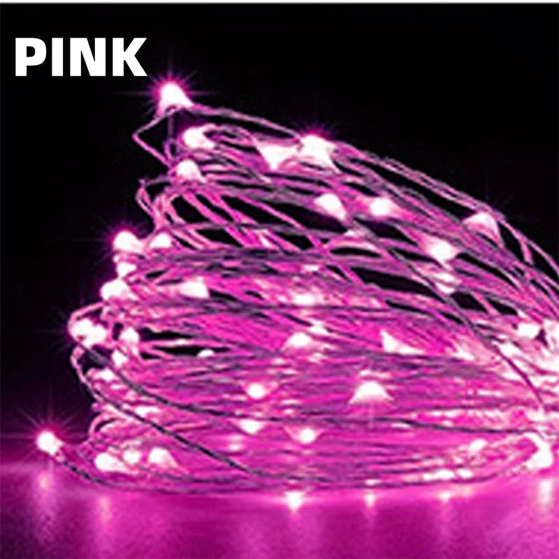 Acosh Neon USB LED Fairy Lights Copper Wire 200LED