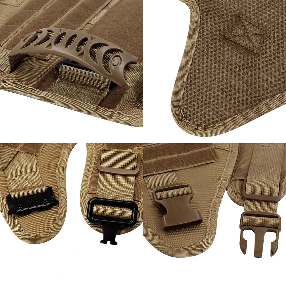 Dog Harness And Leash Set Nylon Padded Quick Release Buckle For Training