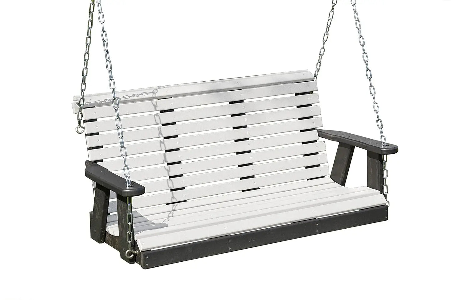 4FT HDPE Porch Swing 1000lb Rollback Design Patio Backyard Garden Park Customized