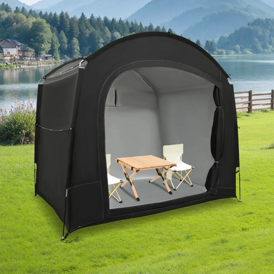 Bymaocar Bike Storage Tent 210D Oxford Cloth Waterproof UV Shelter For Bikes
