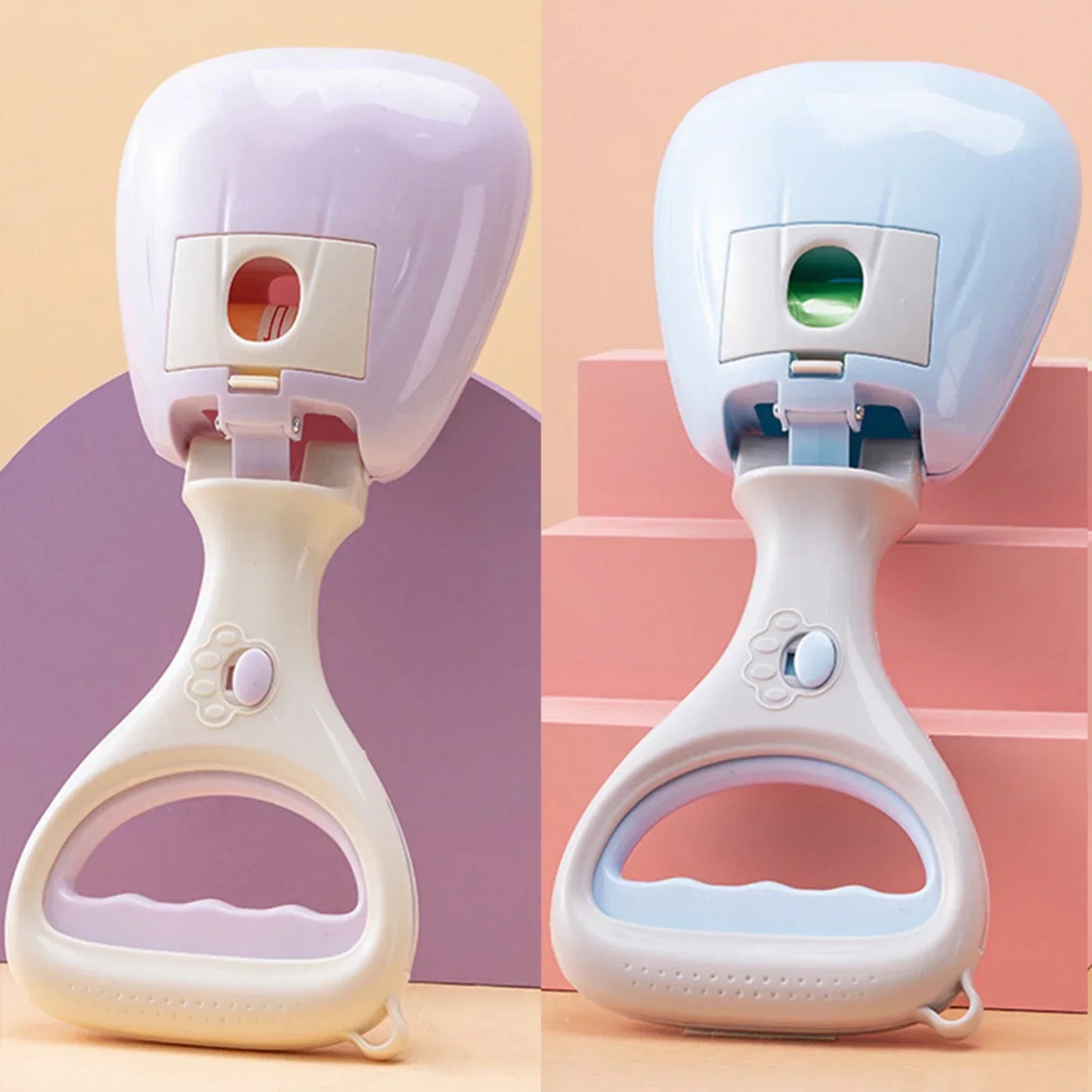 Convenient Outdoor Dog Waste Picker Built-in Disposable Bag Holder Ergonomic Handheld Poop Collector for Daily Walking In Stock