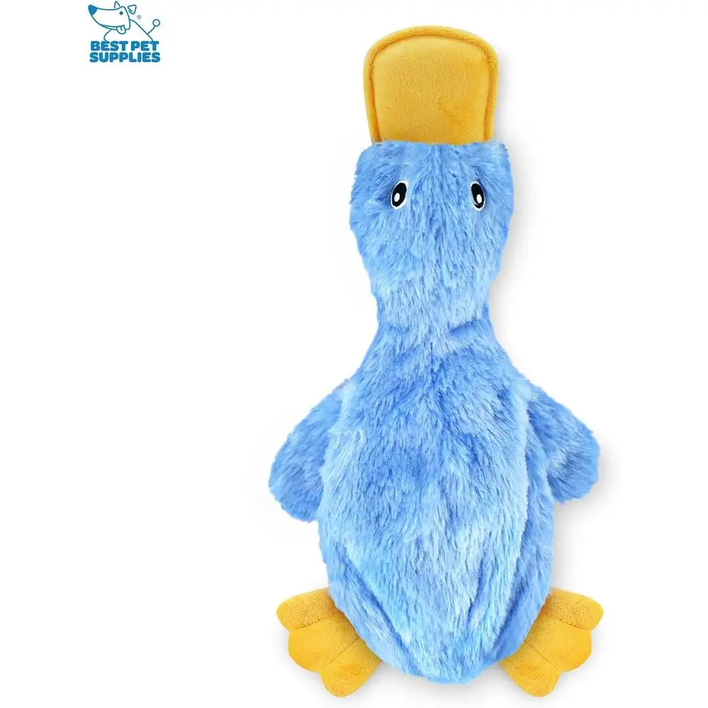 Interactive Squeaky Dog Chew Toy Crinkle Duck For All Sizes