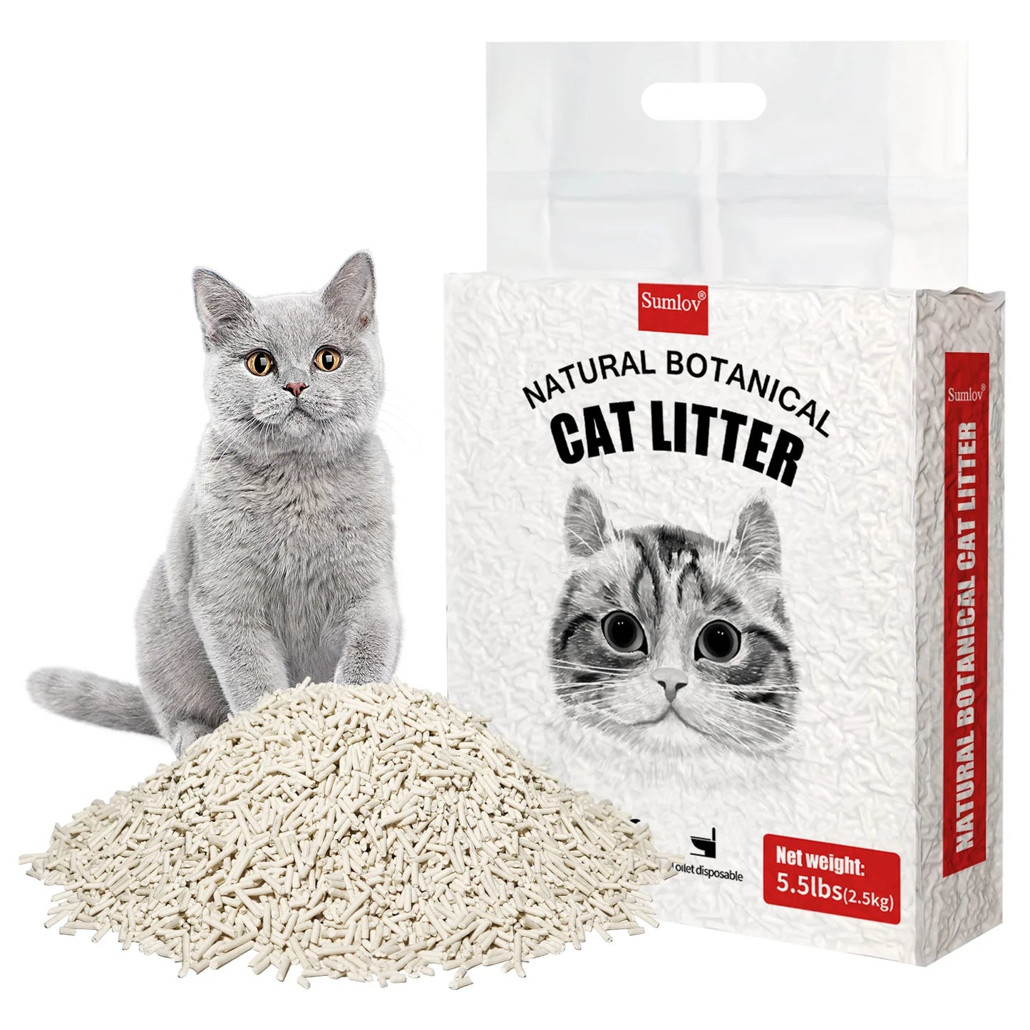 Tofu Cat Litter Natural Botanical Dust-Free Quick Clumping Odor Control