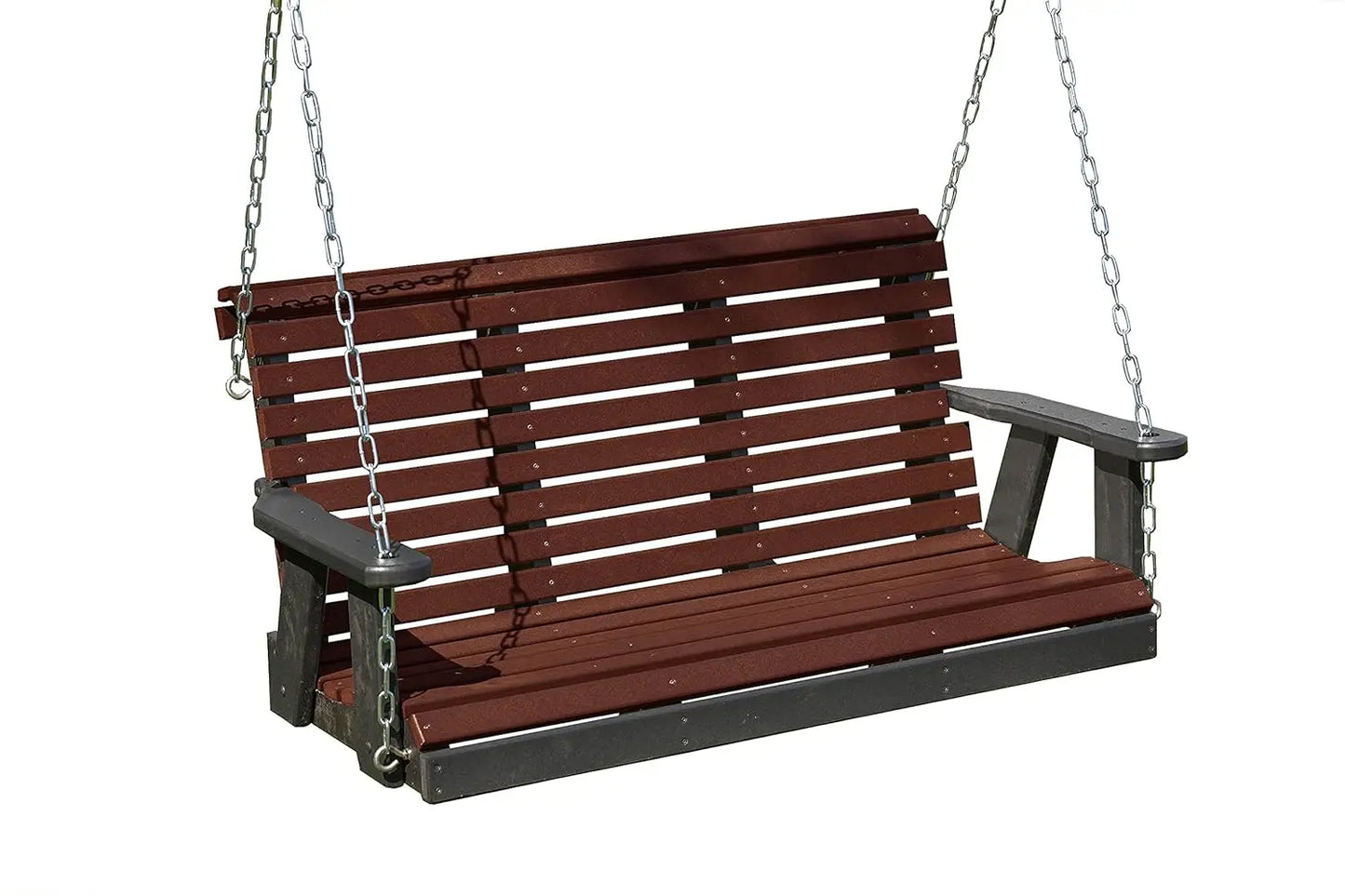 4FT HDPE Porch Swing 1000lb Rollback Design Patio Backyard Garden Park Customized