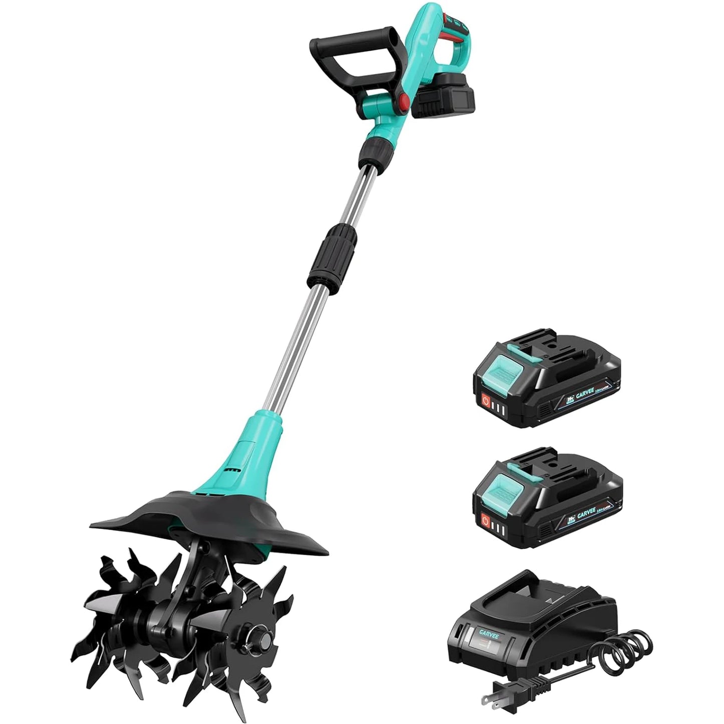 HiMISS 20V Cordless Garden Tiller Electric Cultivator