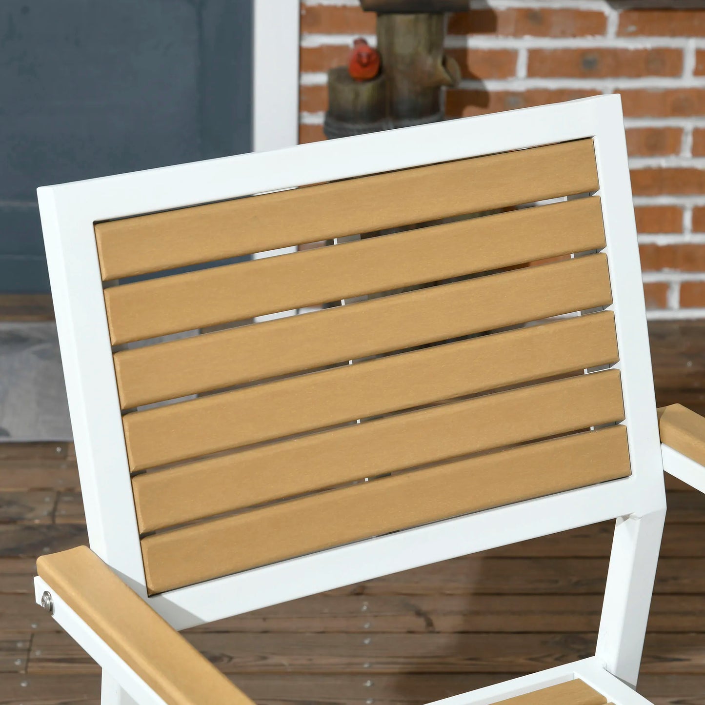 Outdoor Aluminum Patio Dining Set With Umbrella Hole For Four